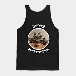 😱 They're Everywhere, Cicada Mars Invasion, Funny Space Design Tank Top